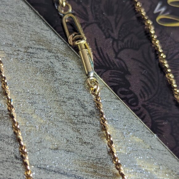 Antique Cross Necklace KIRNER's 12k Gold Filled Religious Faith Statement Signed - Picture 13 of 16